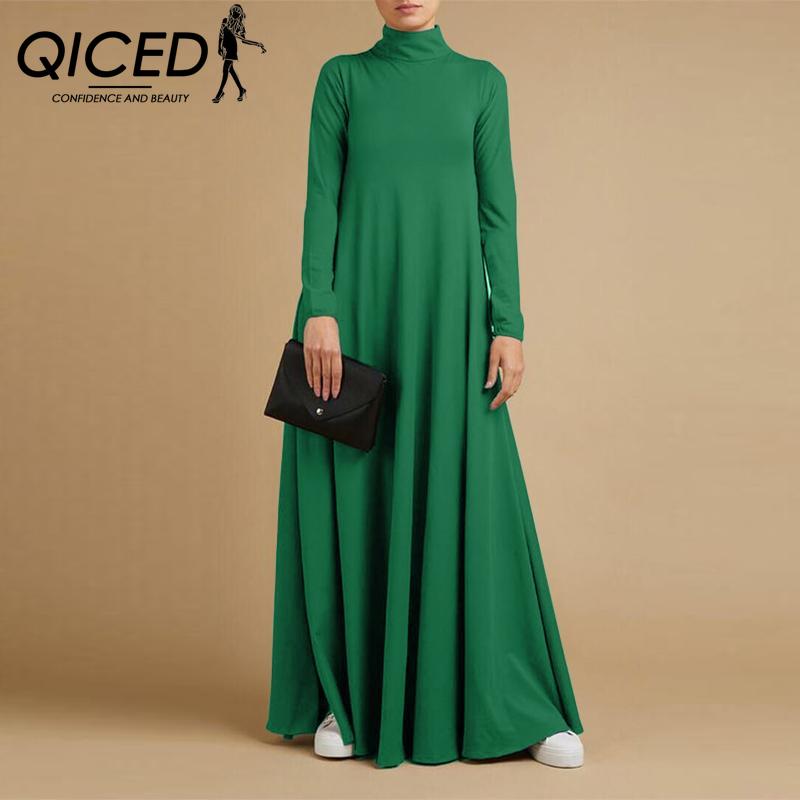 

QICED Fall Street Hipster женское платье с длинными рукавами и высоким воротом в стиле коллаж S розовый