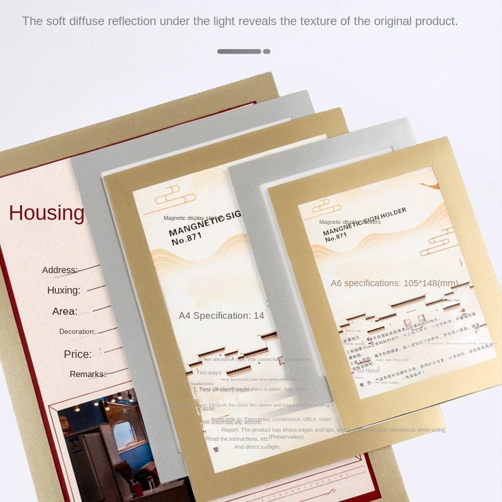 Porta-retratos Magnético Multifuncional Autoadesivo de Parede Molduras Magnéticas para Exibição de Fotos