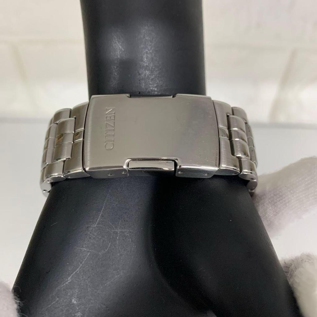 Used CITIZEN Citizen Atessa Eco Drive Radio Watch Men's Watch Black Dial Working Good Condition