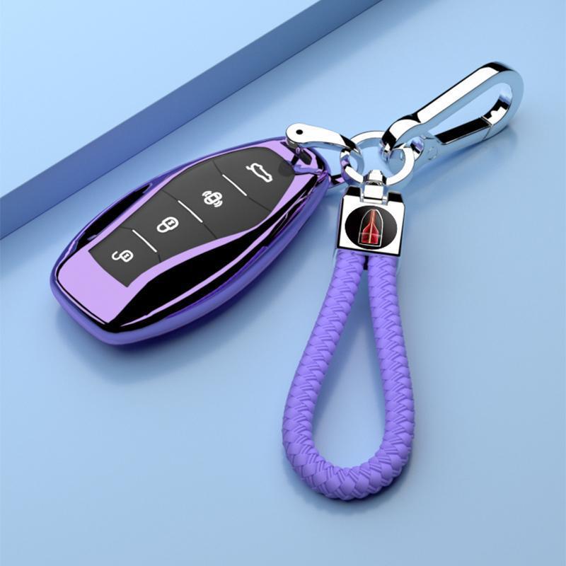 Premium HQ9 Men's Key Shell Cover for 2023 Hongqi H5 – Full Coverage with Stylish Buckle