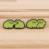 Playful Frogs Brooch Lapel Pin Charming Frogs Brooch Pin for Backpacks and Apparel Unique Gift for Friend and Family