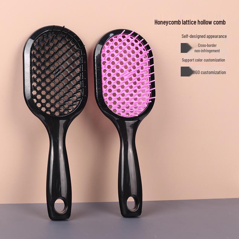 Hollow Comb: Fluffy Anti-Tangle Hairdresser & Scalp Massager