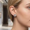 Rhinestone Ear Studs Lightweight Sparkling Stud Earrings Elegant Daily Wear Earrings Jewelry for Women Men Party Accessories