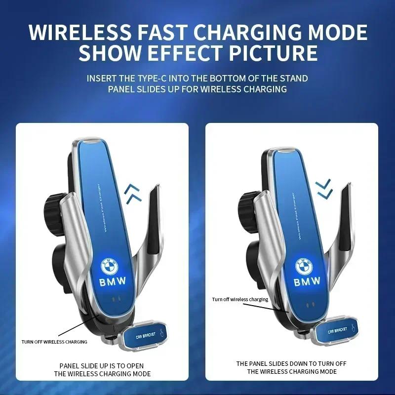 E90 For BMW Wireless Charger Car Phone Holder In Car Air Vent Mount For BMW E46 E90 E60 F30 F10 E39 E36 F20 G30 G20 E87 E92 Fas