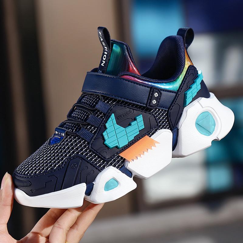 High Quality Spring Children'S Shoes Breathable Sneakers For Boys Fashion Lightweight Soft Bottom Running Shoe Tenis Infantil