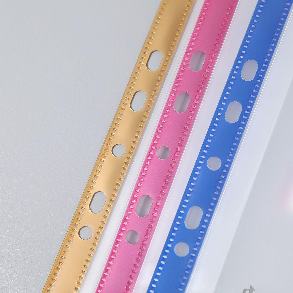 6 pcs Perfect PP Binder Folders Clear A4 Punched Pockets Large-Capacity Loose Leaf Label Loose-Leaf Home Office