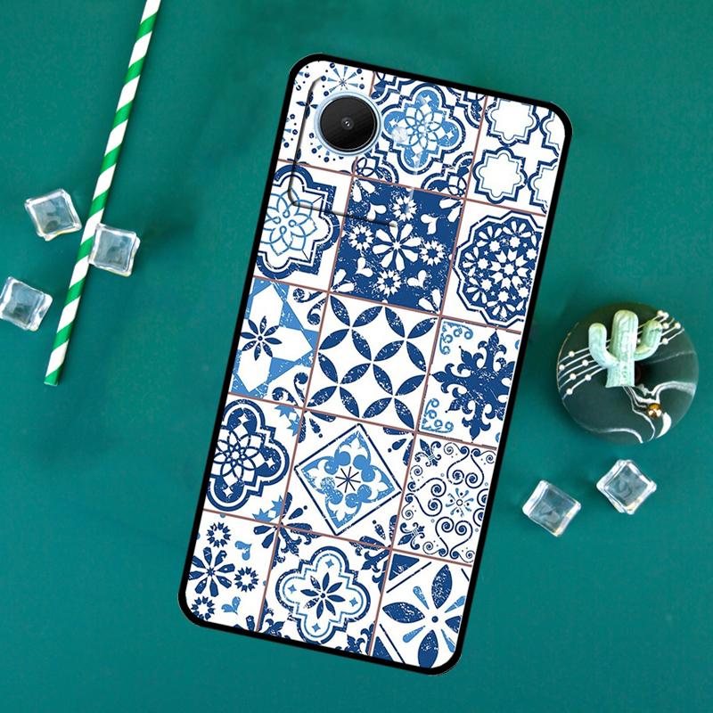 

Portuguese Tiles For Realme C71 C75 C55 C53 C67 C61 C33 C63 C51 10 11 12 13 14 Pro Plus C65 GT7 15 Pro Case Realme C55