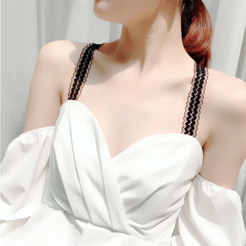 Sexy Dress Lace Bra Shoulder Strap Women Adjustable DIY Flower Underwear Strap Elastic Anti-slip Buckle Lingerie Strap Belt