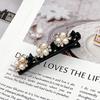 Double Layer Braided Hair Clip Vintage Rhinestone Faux Pearl BlackHairpin Barrette Elegant Hair Accessories Styling Tool Braider