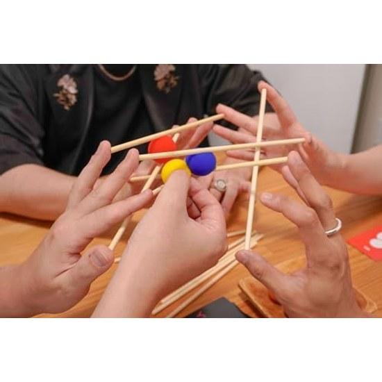JELLYJELLYGAMES YUBIBO 2 8 players. Connect fingers support stick thrilling cooperative balance game where dropping it means instant loss. Suitable 6