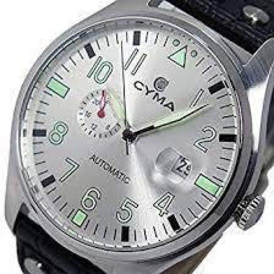 CYMA Automatic Watch Military Model Limited To 500 Pieces Worldwide CYMA Since1862 Silver Men's CS-1001-SV