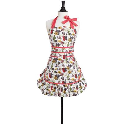 [J6146] - Designer Apron 'Hostess' Tutti Frutti