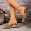 2026  Slippers Plus Size Open Toe New Flip Flops Summer Fashion Outside Wear Temperament Cutout Breathable Quick Dry High Heels