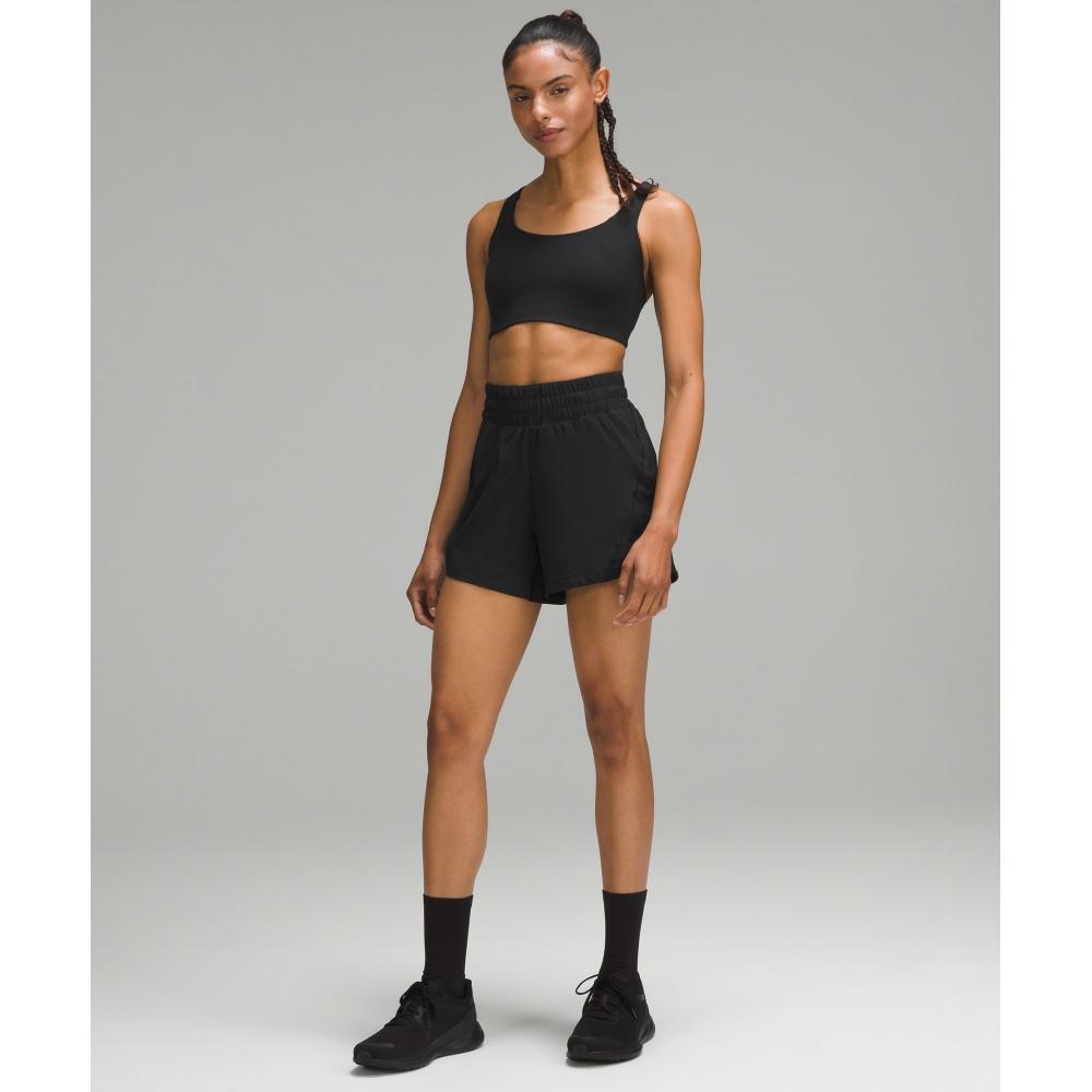Lululemon Track That High Rise Lined Short 5  Black