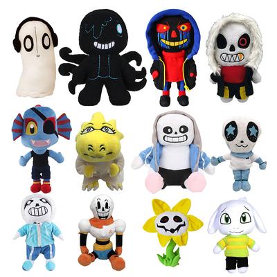 20 stylů plyšových hraček Undertale, kreslené plyšové panenky Sans Undertale, vycpané zombie hračky Frisk pro děti, dárky k narozeninám