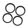 ACROPIX Hub Centering Car 66.6-57.1mm Replacement Black 4pcs
