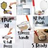 TreegoArt Stainless Steel Puri Maker Press Machine Manual Hand Press With Handle For Making Papad, Khakhra, Poori, Roti and Many More - Pack Of 1