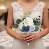 Hochzeit Kunstrosen Brautjungfernsträuße Ländliche Kleine Hochzeits-Tischdekorationen für Party Zeremonie Heiratsantrag Esstisch Dekoration