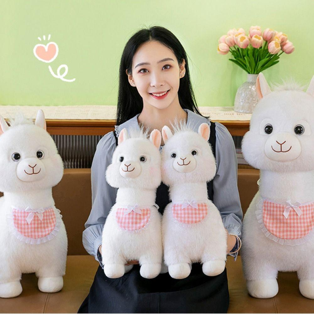Plush Animal Toy Sheep Plush Doll Paddle Alpaca Animals Stuffed Toys  Home Decoration