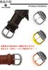 Toncharme Watch Genuine Calf Leather Crocodile Embossed Replacement Watch Light Light Strap, Band, Pink, Navy, White, Red, Purple, Blue, 12-24mm