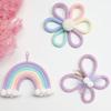 Handwovens Rainbows Butterfly Flowers Wall Decoration Nursery Bohemians Home Decoration For Children Playroom