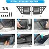 Door Pockets Storage Compatible With 2007-2018 Jeep Wrangler JK JKU 4 Door Metal Side Ert Organizer Box Replace Sagging Net