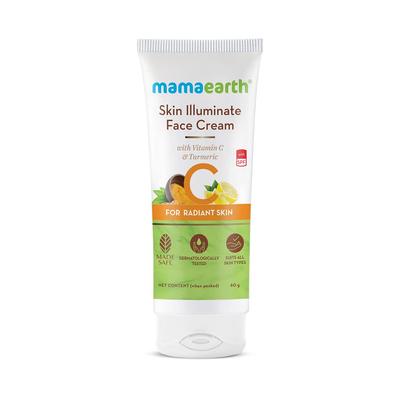 Skin Illuminate Face Cream For Radiant Glow & Skin Brightening With Vitamin C & Turmeric - 80g | Natural Daily Face Moisturizer