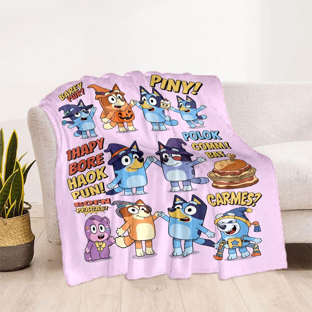 Bluey Puppy Bond. Blanket Durable Comfort Suitable for Sofa Seaside Bed All-Season Use Stylish Decor Ideal Gift For Birthday Valentine'S Day
