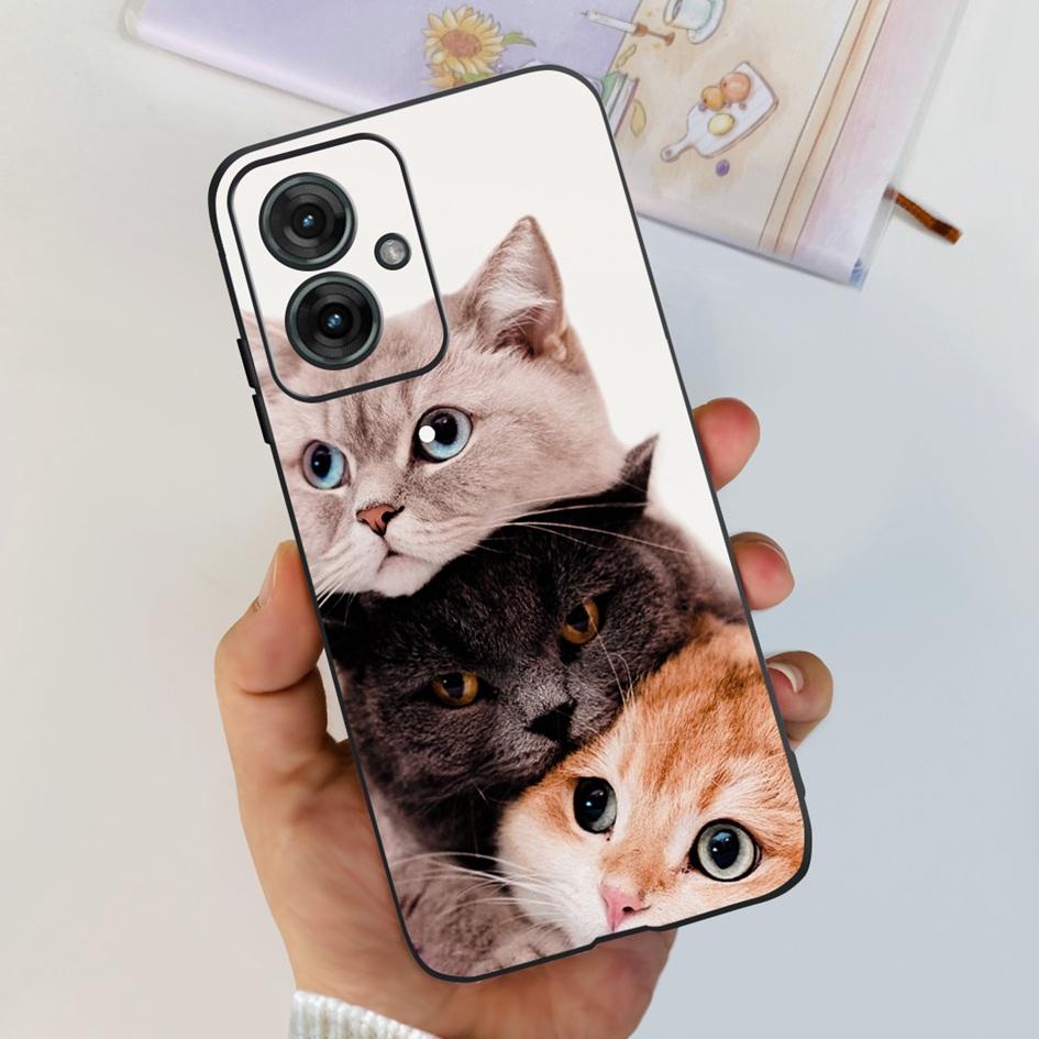For Motorola Moto G55 5G Case Black TPU Soft Silicone Funda Shockproof Cover For Moto G55 2024 Phone Cover G 55 Protective Shell