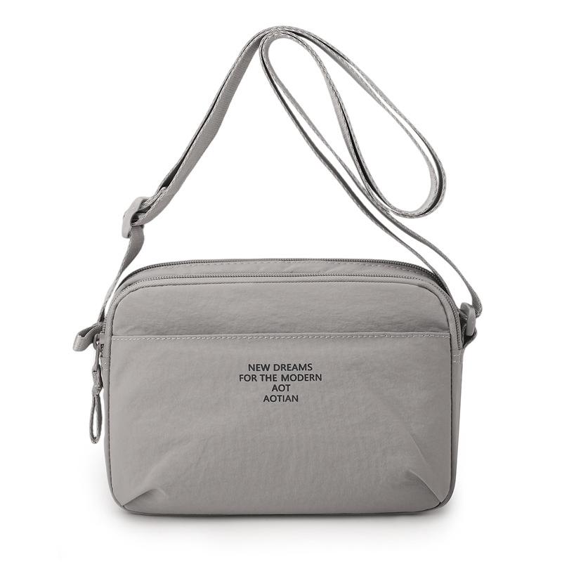 Minimalist Oxford Cloth Crossbody Bag Men Women Casual Functional Daily Outdoor Shoulder Bag