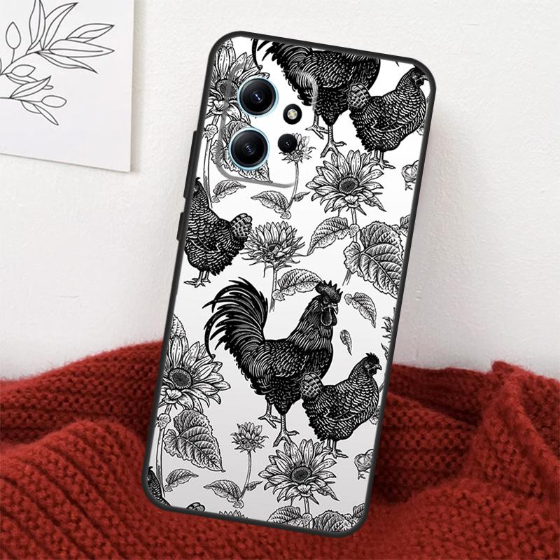 Chicken Pattern Case For Xiaomi Redmi Note 13 10 11 12 14 15 Pro Plus Cover For Redmi 15 15C 14C 10C 12C 13C