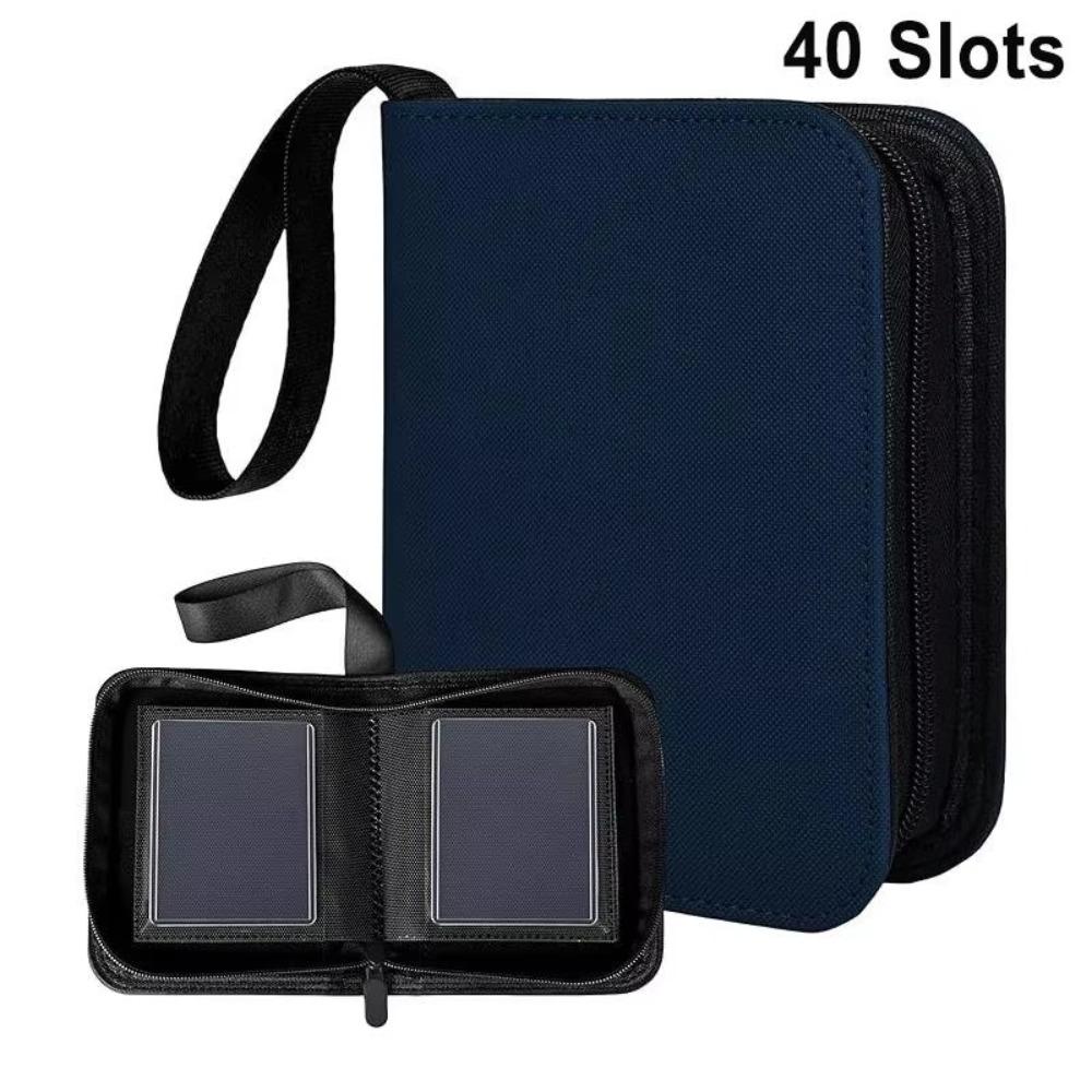 Large Capacity Card Binder PU Leather Card Collection Holder Cool Anime Card Book Anime Game