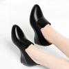 Single Shoes Women's New Women's Shoes Women's Leather Shoes Waterproof Platform Work Shoes Comfortable and Versatile Mother's S