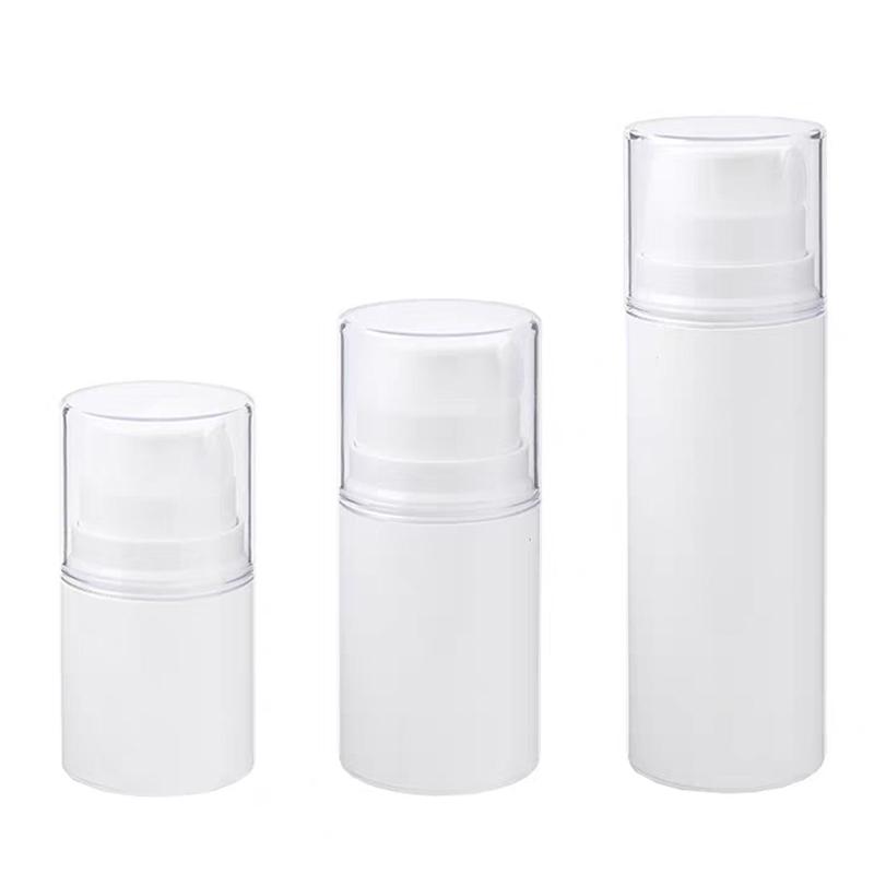 1Pcs Refillable Leak Proof Cosmetic Bottle Storage Container Empty Airless Pump Jar Cream 30/50/100ml Portable Travel Dispenser