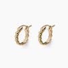 FLOW HOOP EARRING_S [GOLD]
