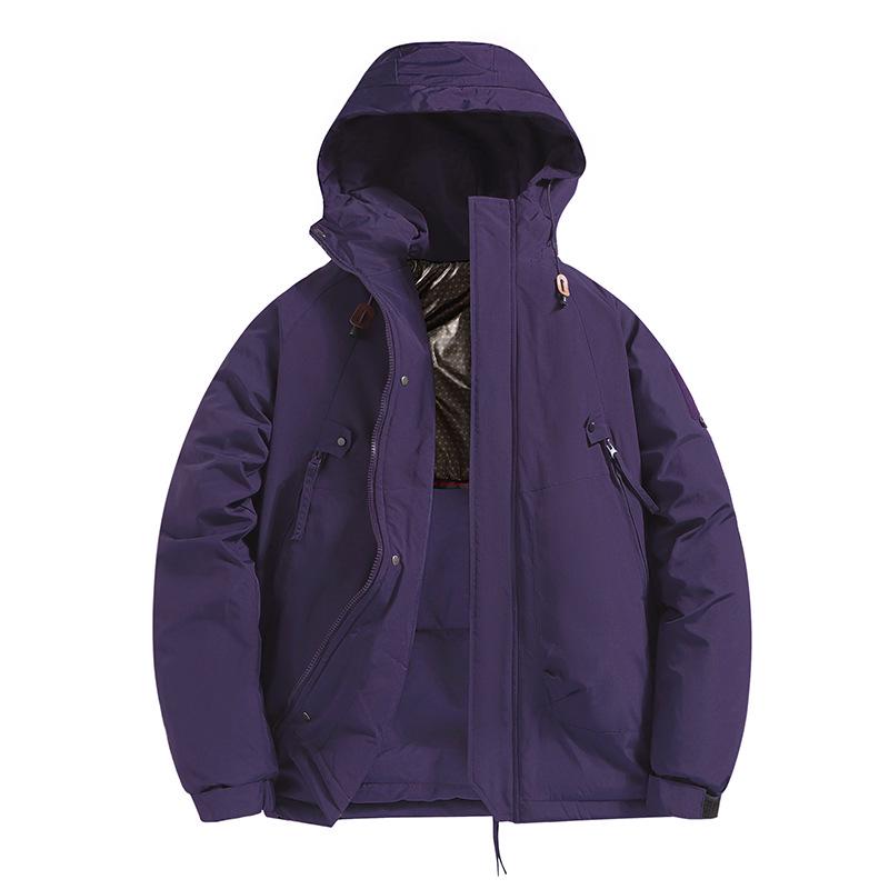 Unisex Windproof & Waterproof Cotton Jacket for Mountain, Autumn/Spring Style, Loose Fit