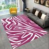 3D-Teppich mit buntem Zebra-Muster, Teppich für Wohnzimmer, Schlafzimmer, Sofa, Büro, Fußmatte, Dekoration, rutschfeste Bodenmatte für Kinder