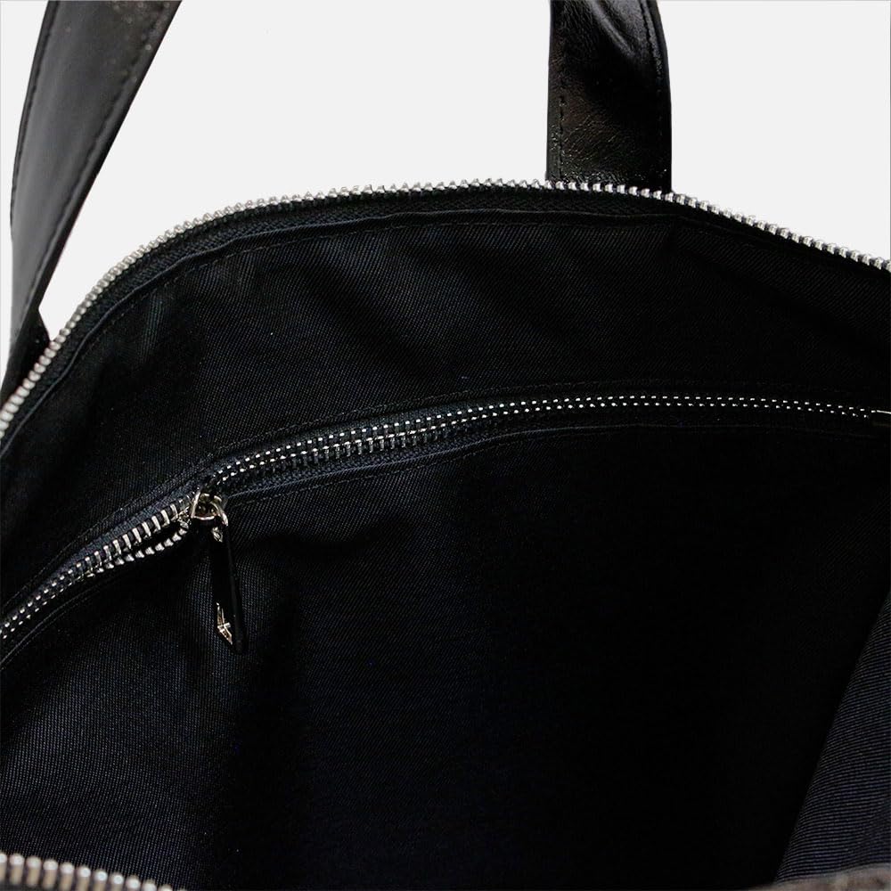 BLUEORB Work Bag, Tote Bag, Pleated Bag, Women's, Korean Fashion (Beyond Black)