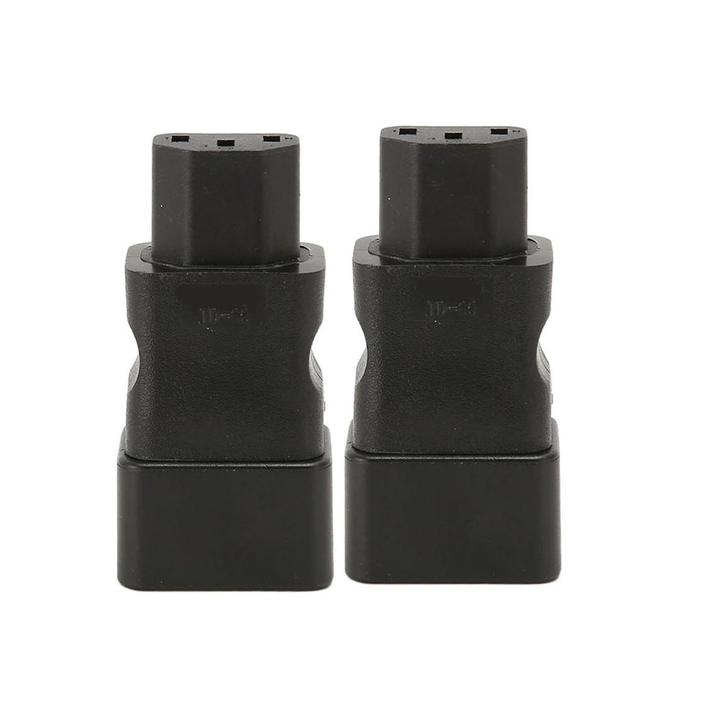 2PCS IEC320 C20 to IEC320 C13 Power Adapter Plug and Play C20 to C13 Power Socket Adapter for UPS PDU Server Ups Socket