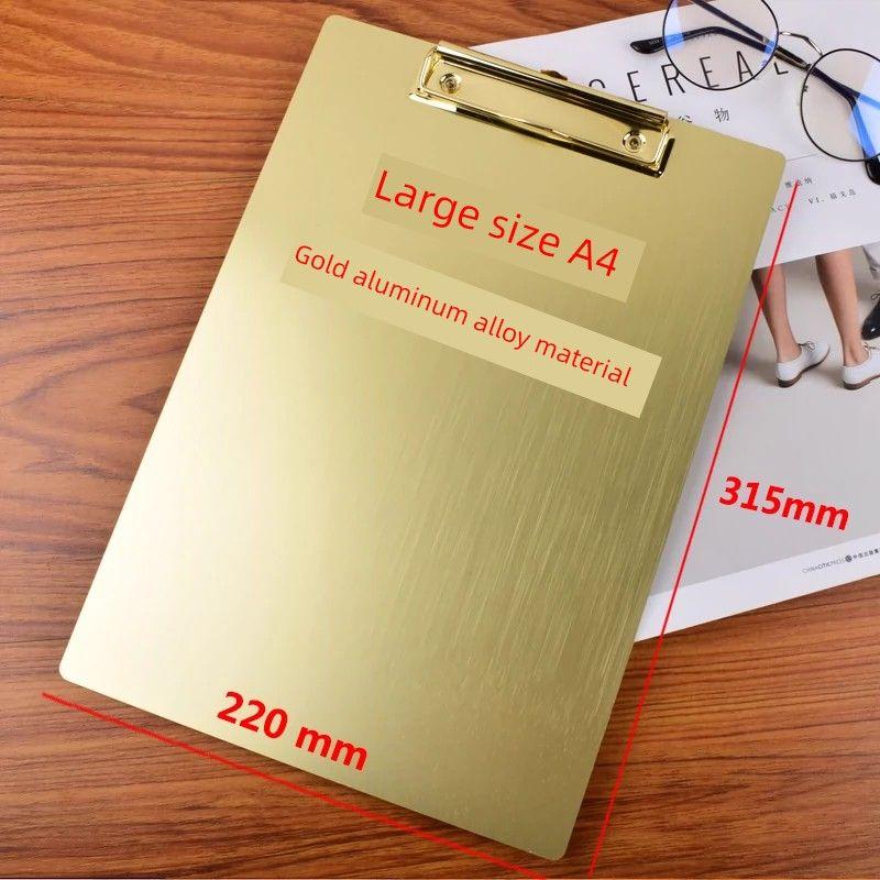 A4 Stainless Steel File Folder Thickness 1 Mma5 Stainless Steel Board Clamp Writing Board Document Board Bill Menu Plywood