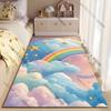 Dreamy sky rainbow scene carpet Yoga living room room decor children's crawling mat doormat area rug games mat