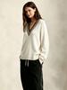 Women's Slim Fit Retro Color Block Lace V-Neck Wool Knit Top - 2026 Fall/Winter Collection.