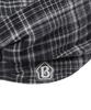 BAUF Asymmetrical Shirred Cap [Black Check]