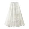 Qooth Tiered Tulle Maxi Skirt Ruffled Layer Cake Skirt Dreamy & Vintage Fairycore QT2825