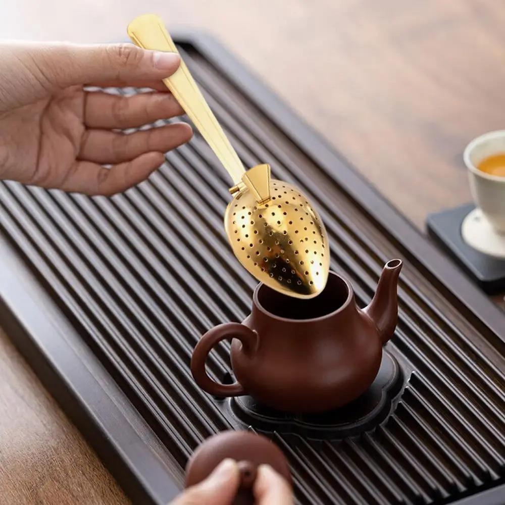 2 Piece Rustproof Tea Strainer Spoon Stainless Steel Tea Infuser Sieve Tea Filter Spoon  Spices