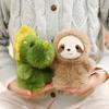16cm Cartoon Animal Pendant Soft Fuzzy Cute Koala Bear Peluche Toy Panda Dinosaur Sloth Metal Ring Key Chain Fashion Accessory