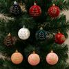 Luxury Christmas Spheres Velvet Flocking Painted Balls Christmas Ball Ornaments  Festival Event
