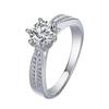S925 Sterling Silver Starlight Queen Moissanite Ring: Exquisite, Fashionable, High-End Jewelry