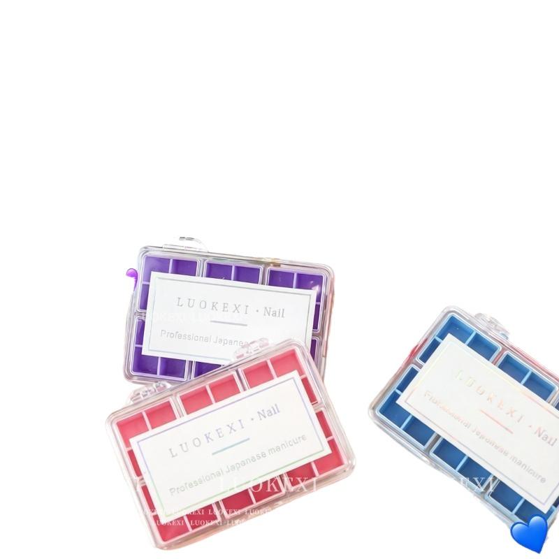 24Grids Nail Decoration Accessories Storage Box Transparent Jewelry Earrings Display Box Storage Container