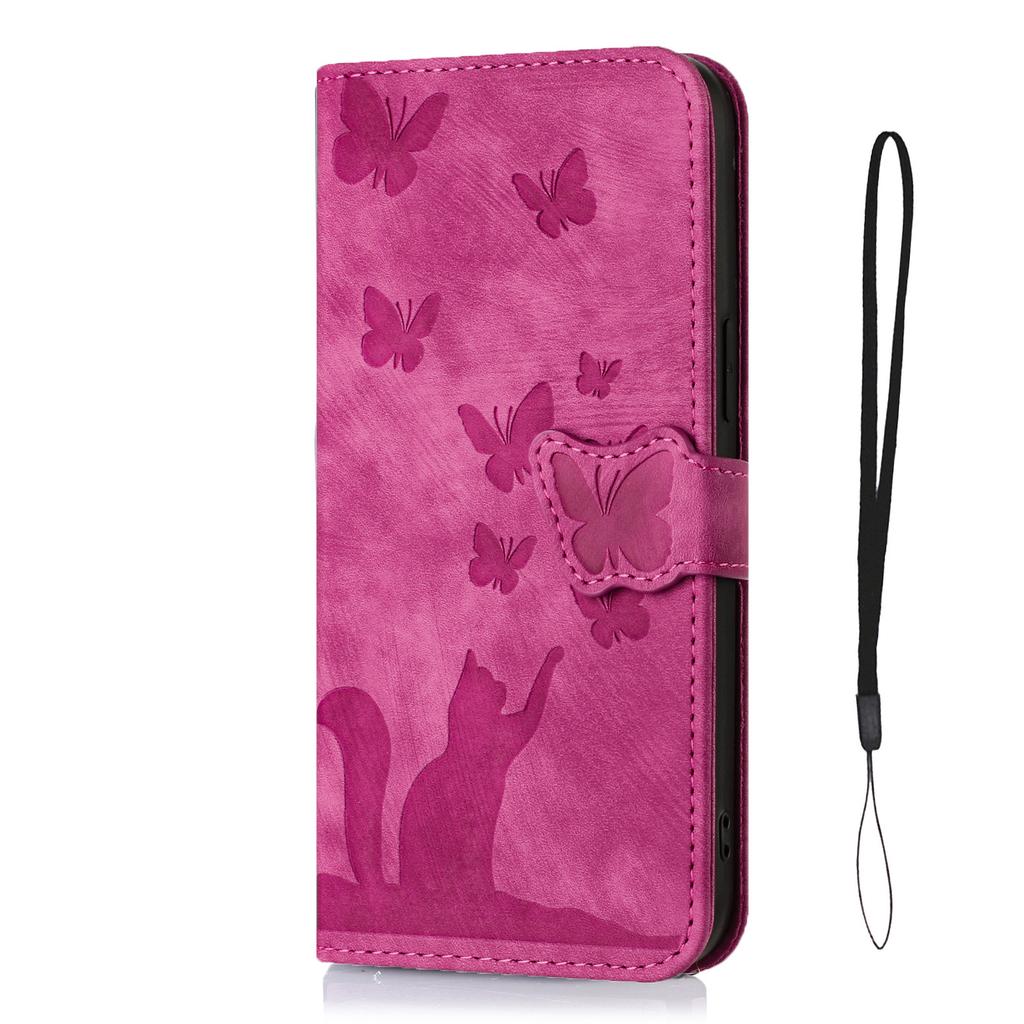 Animals Cat Leather Phone Wallet Case Book For Samsung Galaxy S25 Edge S24 S23 S22 Ultra S21 Plus S20 FE A16 A56 Card Flip Cover